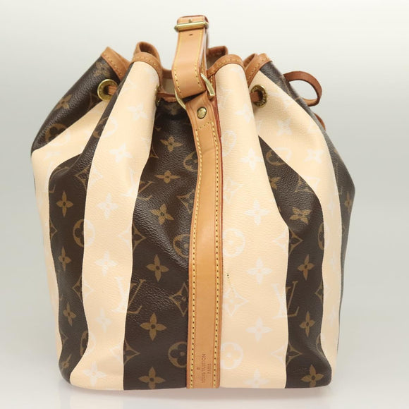 LOUIS VUITTON Monogram Rayure Petit Noe Shoulder Bag M40564 LV Auth 126228V