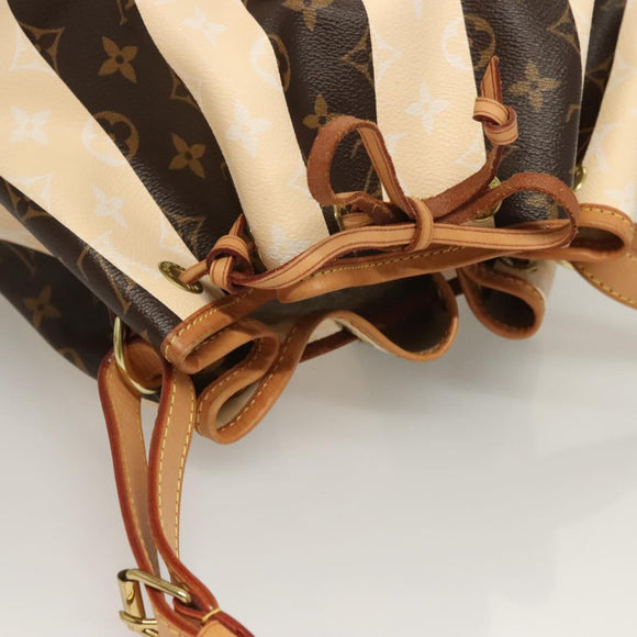 LOUIS VUITTON Monogram Rayure Petit Noe Shoulder Bag M40564 LV Auth 126228V