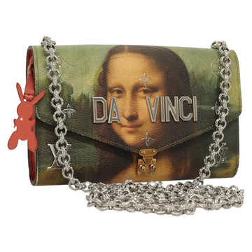 LOUIS VUITTON Masters Collection Pochette Chain Bag Pink M64626 LV Auth 126235