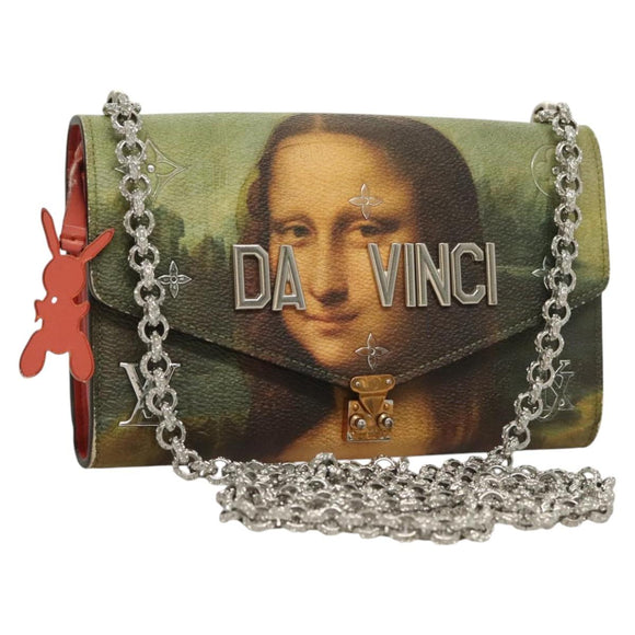 LOUIS VUITTON Masters Collection Pochette Chain Bag Pink M64626 LV Auth 126235