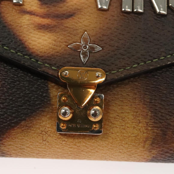 LOUIS VUITTON Masters Collection Pochette Chain Bag Pink M64626 LV Auth 126235