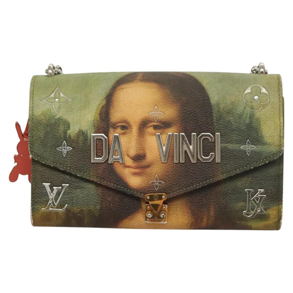 LOUIS VUITTON Masters Collection Pochette Chain Bag Pink M64626 LV Auth 126235