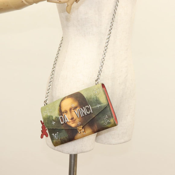 LOUIS VUITTON Masters Collection Pochette Chain Bag Pink M64626 LV Auth 126235