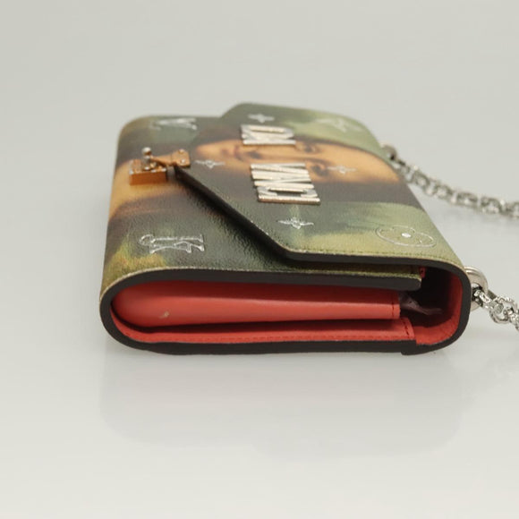 LOUIS VUITTON Masters Collection Pochette Chain Bag Pink M64626 LV Auth 126235