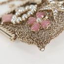 CHANEL Camellia COCO Mark Chain Pouch metal Gold AP2890 CC Auth 126238SM-10