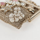 CHANEL Camellia COCO Mark Chain Pouch metal Gold AP2890 CC Auth 126238SM-11