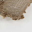 CHANEL Camellia COCO Mark Chain Pouch metal Gold AP2890 CC Auth 126238SM-12