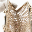 CHANEL Camellia COCO Mark Chain Pouch metal Gold AP2890 CC Auth 126238SM-19