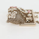 CHANEL Camellia COCO Mark Chain Pouch metal Gold AP2890 CC Auth 126238SM-5