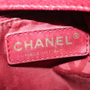 CHANEL Wild Stitch Hand Bag Caviar Skin Bordeaux Gold CC Auth 126239V-17