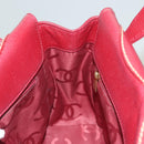 CHANEL Wild Stitch Hand Bag Caviar Skin Bordeaux Gold CC Auth 126239V-19