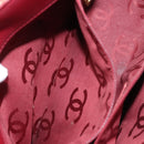 CHANEL Wild Stitch Hand Bag Caviar Skin Bordeaux Gold CC Auth 126239V-11