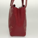 CHANEL Wild Stitch Hand Bag Caviar Skin Bordeaux Gold CC Auth 126239V-4