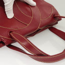 CHANEL Wild Stitch Hand Bag Caviar Skin Bordeaux Gold CC Auth 126239V-6