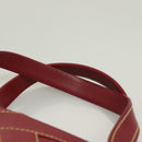 CHANEL Wild Stitch Hand Bag Caviar Skin Bordeaux Gold CC Auth 126239V-8