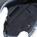 CHANEL Chain Pearl Shoulder Bag Tweed Navy Gold black CC Auth 126241SM-9