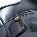 CHANEL Chain Pearl Shoulder Bag Tweed Navy Gold black CC Auth 126241SM-27