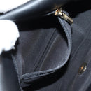 CHANEL Chain Pearl Shoulder Bag Tweed Navy Gold black CC Auth 126241SM-28