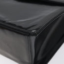 CHANEL COCO Mark Chain Hand Bag Patent leather Black Silver CC Auth 126242-10