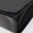 CHANEL COCO Mark Chain Hand Bag Patent leather Black Silver CC Auth 126242-12