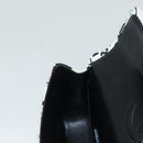 CHANEL Matelasse 25 Double Flap Chain Bag Canvas White Silver CC Auth 126243SV-24