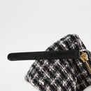 CHANEL Girl Chanel Jacket Shoulder Bag tweed Black White CC Auth 126244V-21