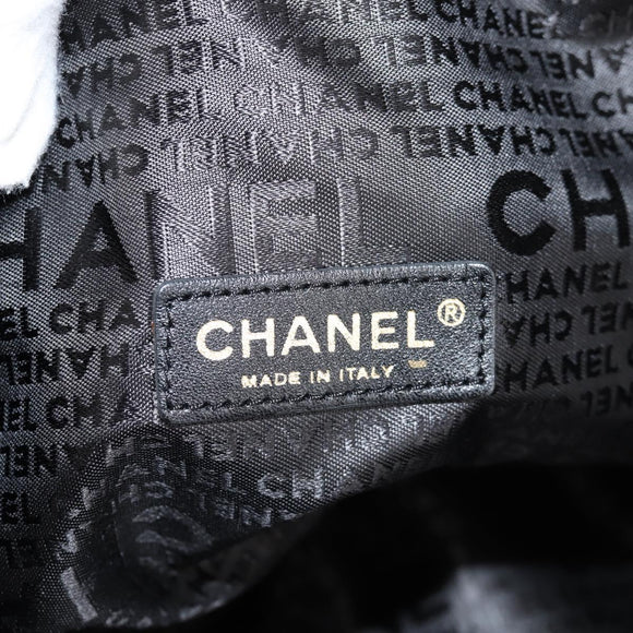 CHANEL Girl Chanel Jacket Shoulder Bag tweed Black White CC Auth 126244V