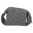 CHANEL Girl Chanel Jacket Shoulder Bag tweed Black White CC Auth 126244V-2