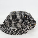 CHANEL Girl Chanel Jacket Shoulder Bag tweed Black White CC Auth 126244V-4