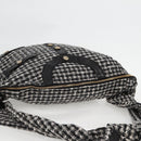 CHANEL Girl Chanel Jacket Shoulder Bag tweed Black White CC Auth 126244V-6