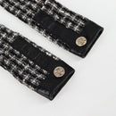 CHANEL Girl Chanel Jacket Shoulder Bag tweed Black White CC Auth 126244V-9