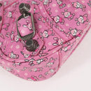 BALENCIAGA luka Goal Hand Bag Leather 2way Pink Silver 695814 Auth 126245M-15