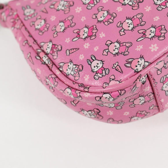 BALENCIAGA luka Goal Hand Bag Leather 2way Pink Silver 695814 Auth 126245M