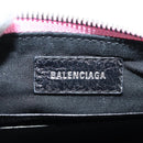 BALENCIAGA luka Goal Hand Bag Leather 2way Pink Silver 695814 Auth 126245M-20