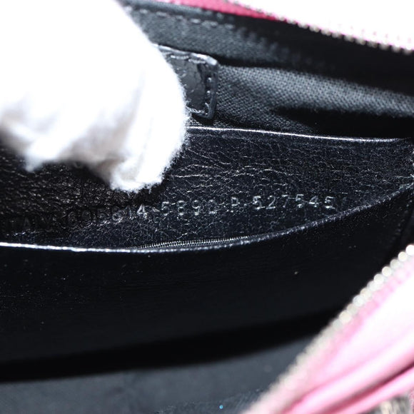 BALENCIAGA luka Goal Hand Bag Leather 2way Pink Silver 695814 Auth 126245M