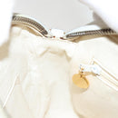 CHANEL Chain Shoulder Bag Lamb Skin White Gold CC Auth 126253-19