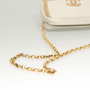 CHANEL Chain Shoulder Bag Lamb Skin White Gold CC Auth 126253-7