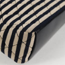 CHANEL Matelasse Chain Shoulder Bag cotton Black Gold CC Auth 126255V-16