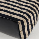 CHANEL Matelasse Chain Shoulder Bag cotton Black Gold CC Auth 126255V-17