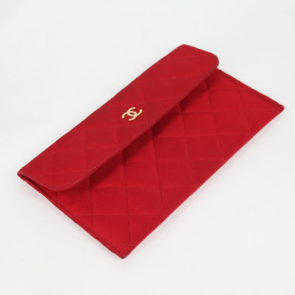 CHANEL Matelasse Chain Shoulder Bag cotton Black Gold CC Auth 126255V