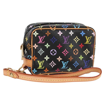 LOUIS VUITTON Multicolor Trousse Wapity Pouch Black M58034 Auth 126256AV