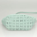 BALENCIAGA Hand Bag Vinyl 2way Green Silver Auth 126258-5