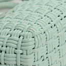 BALENCIAGA Hand Bag Vinyl 2way Green Silver Auth 126258-15