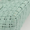 BALENCIAGA Hand Bag Vinyl 2way Green Silver Auth 126258-17