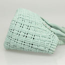 BALENCIAGA Hand Bag Vinyl 2way Green Silver Auth 126258-3