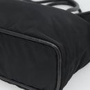 CELINE Tote Bag Nylon Black Gold Auth 126261-9