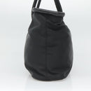 CELINE Tote Bag Nylon Black Gold Auth 126261-3