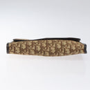 Christian Dior Trotter Canvas Chain Shoulder Bag Brown Gold Auth 126266-5
