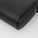 Christian Dior Honeycomb Canvas Shoulder Bag PVC Black Gold Auth 126268-12