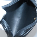 Christian Dior Honeycomb Canvas Shoulder Bag PVC Black Gold Auth 126268-16